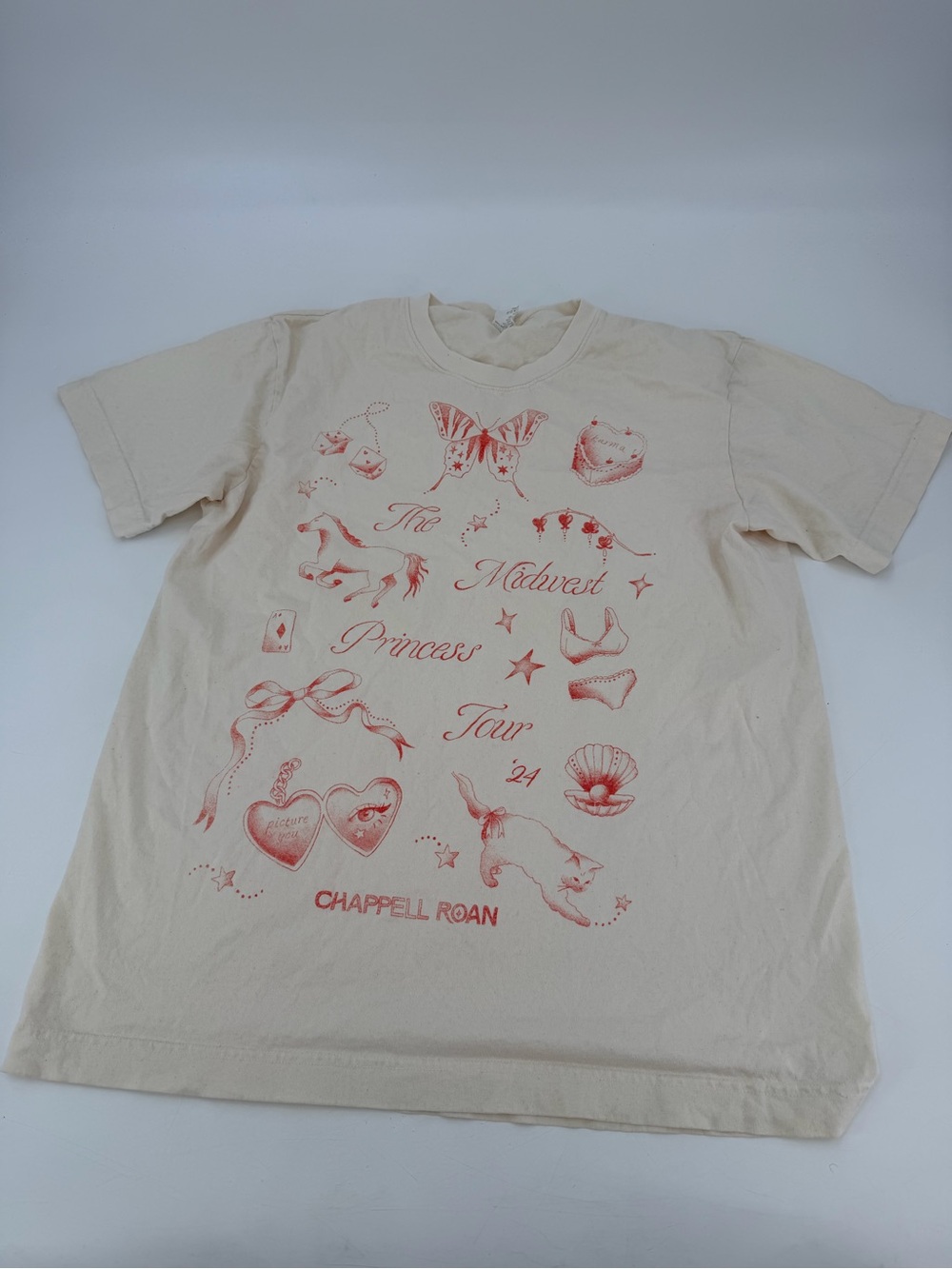 Chappell Roan Midwest Princess Tour Tee T Shirt Large